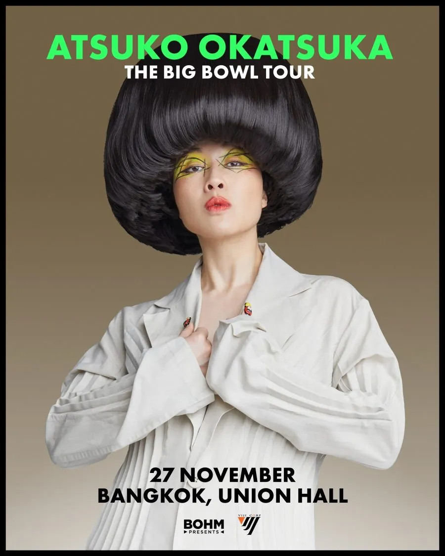 Official poster for Atsuko Okatsuka The Big Bowl Tour Bangkok at Union Hall on 27 November 2026