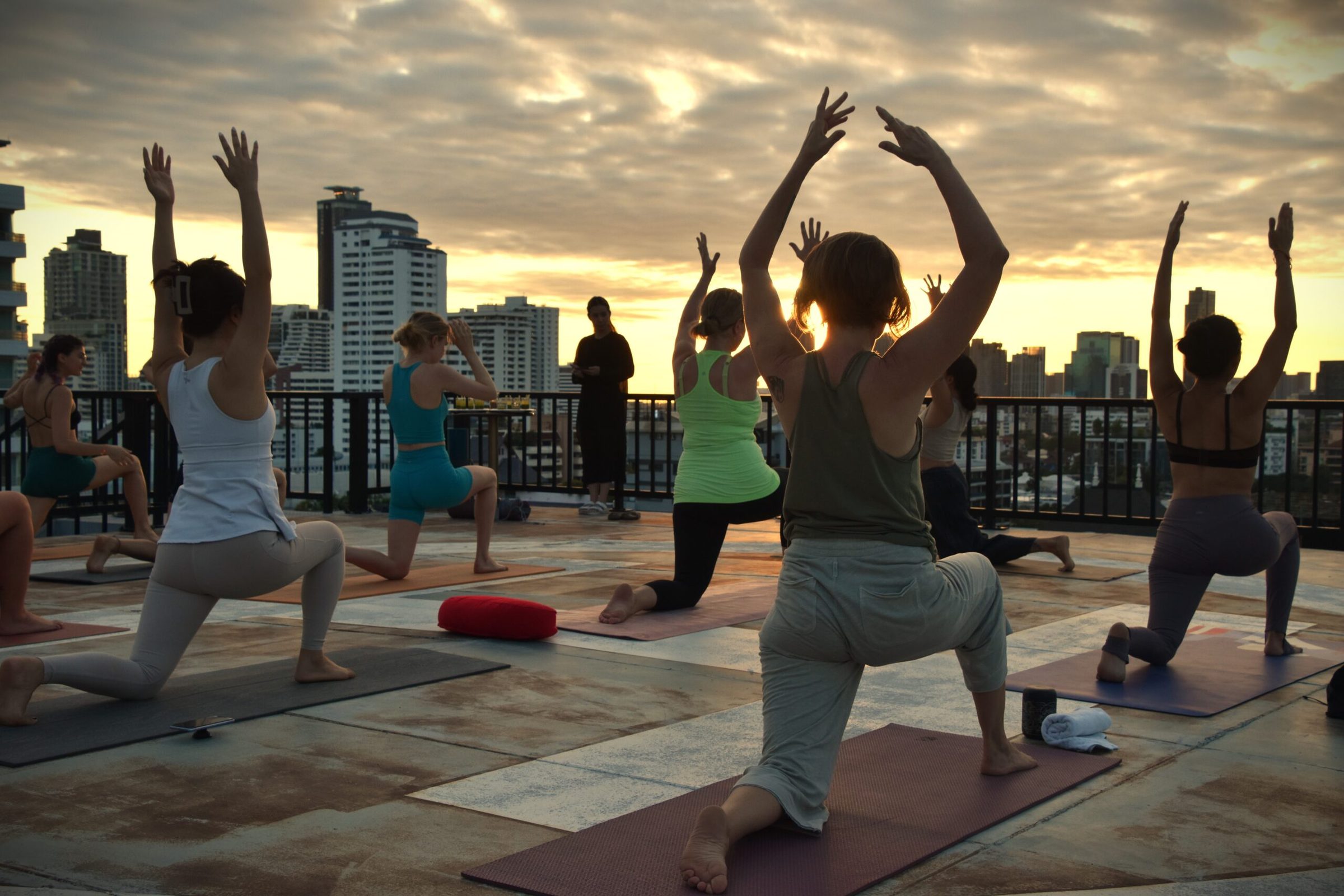 Rooftop wellness activity at Public House Bangkok offer